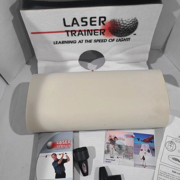 Golf Laser Trainer, 2 laser trainer diodes, graphic mat, video & booklet. - Picture 4 of 11